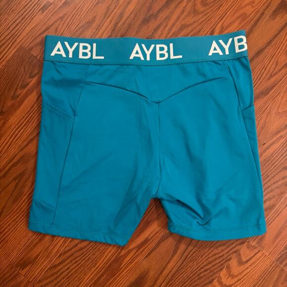 AYBL Pants - AYBL Bright Blue Biker Shorts Size XL